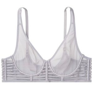 NWT Victoria’s Secret Very Sexy Unlined Mesh Plunge Bra - 32D